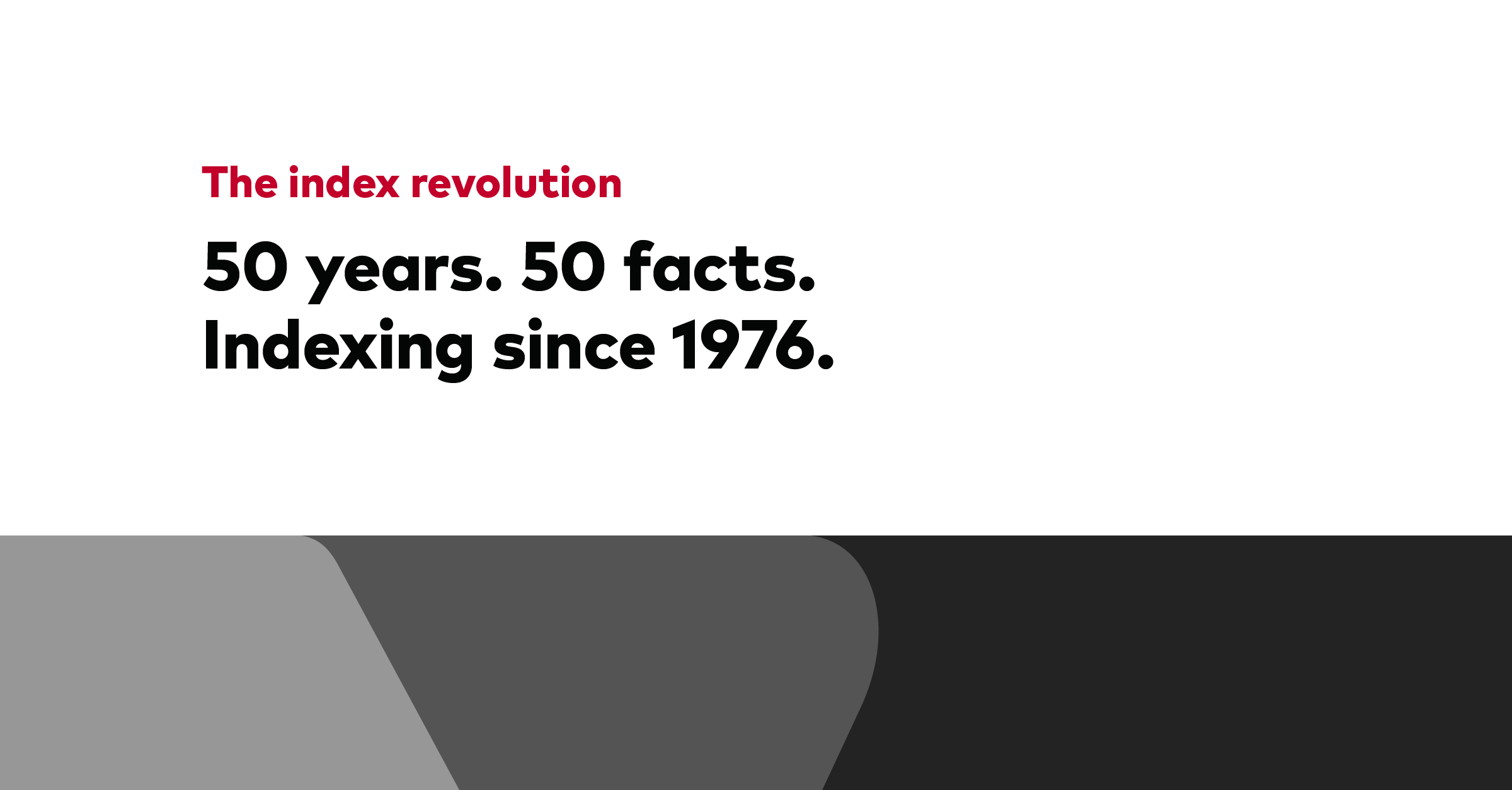 50 years. 50 facts. Indexing since 1976.