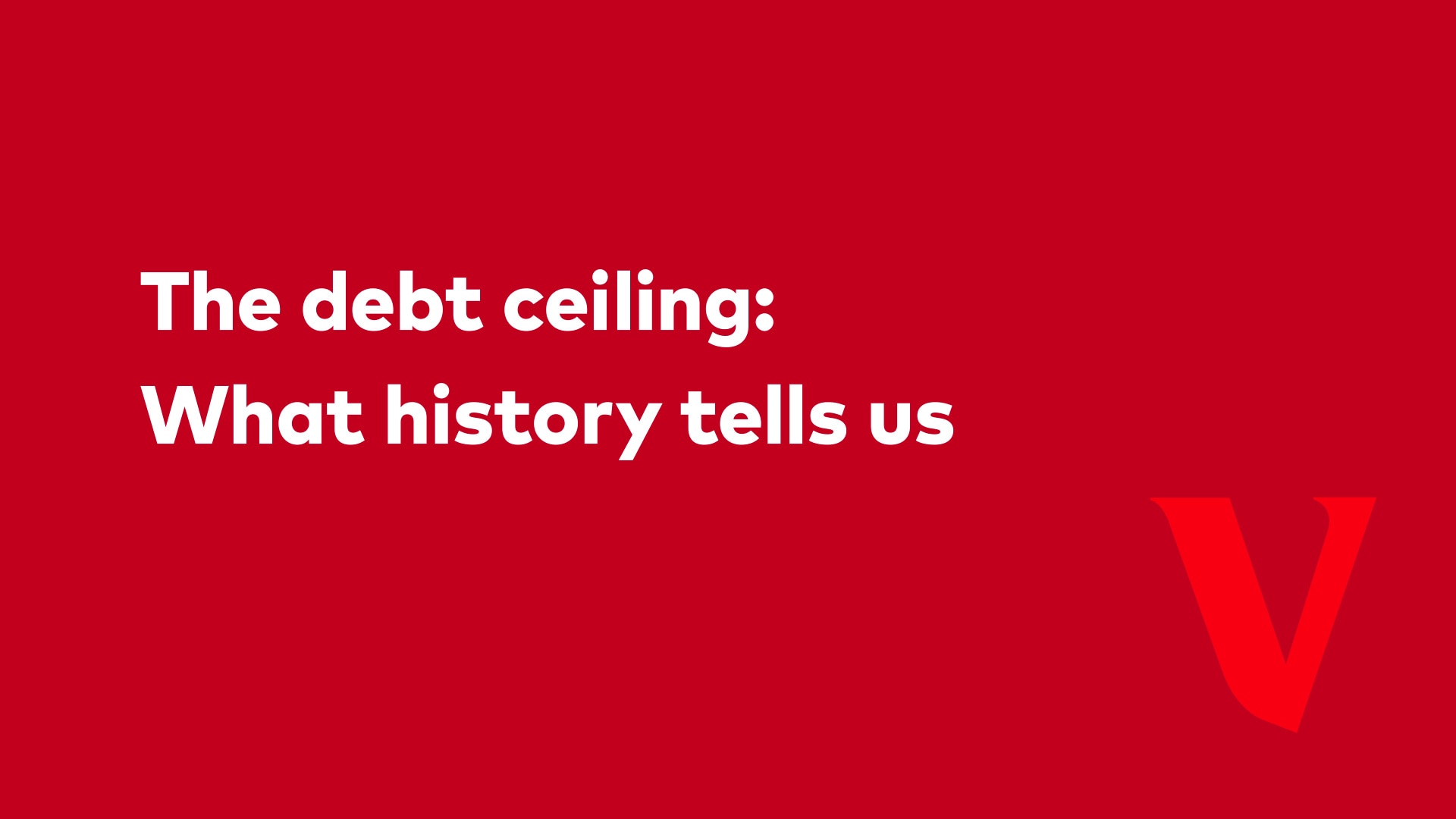 This 2-minute video gives a historical perspective on increases in the U.S. debt limit.