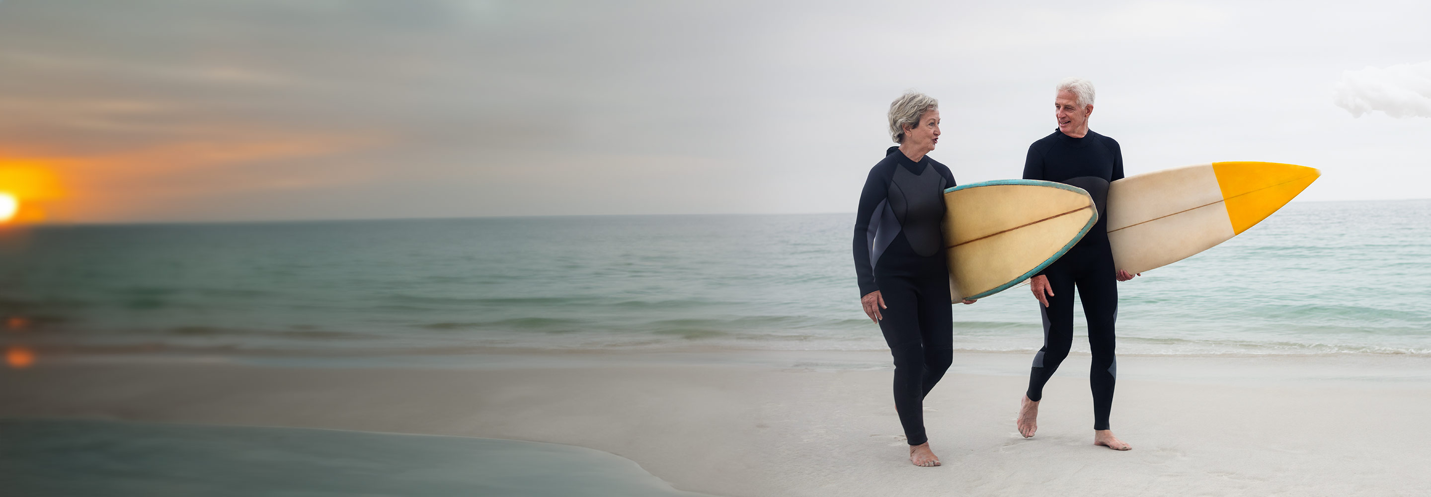 surfing couple