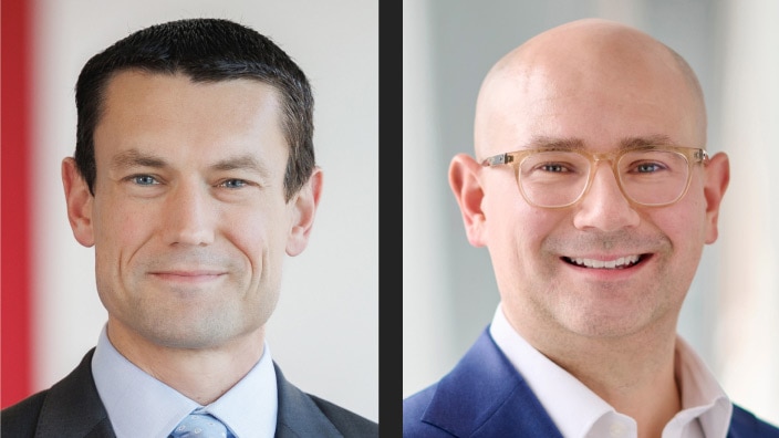 Photo of Roger Hallam and Matt Wrzesniewsky.