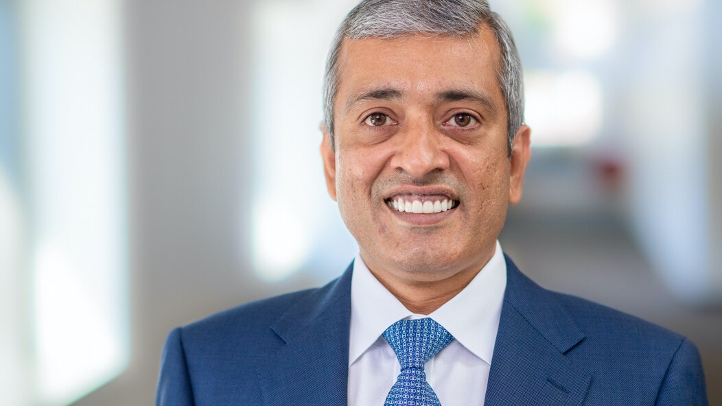 The photo shows Nitin Tandon, chief information officer and managing director of Vanguard’s Information Technology division.