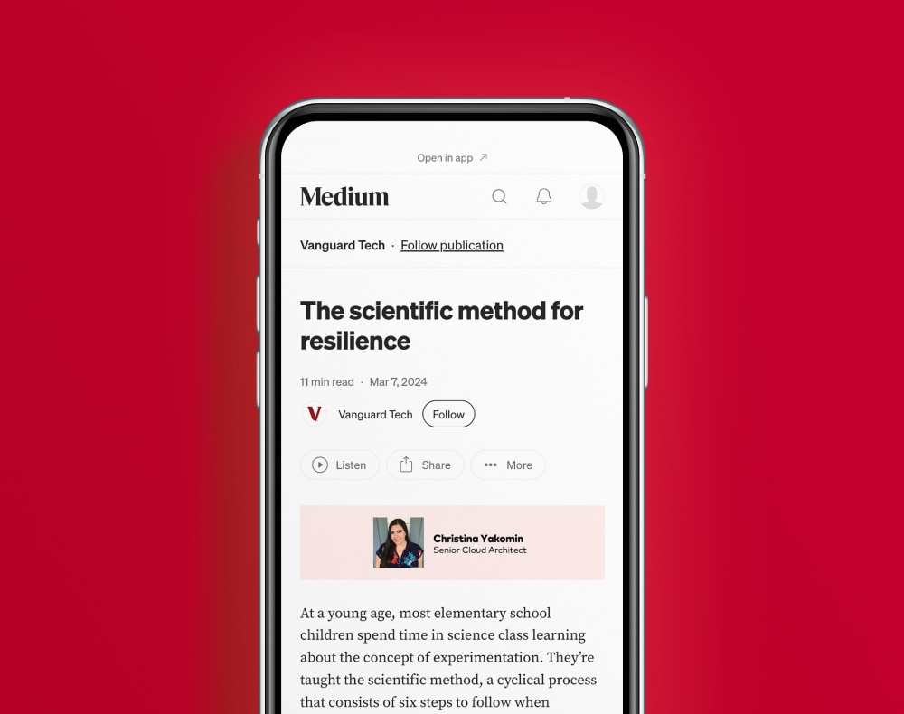 Medium page displayed on cell phone