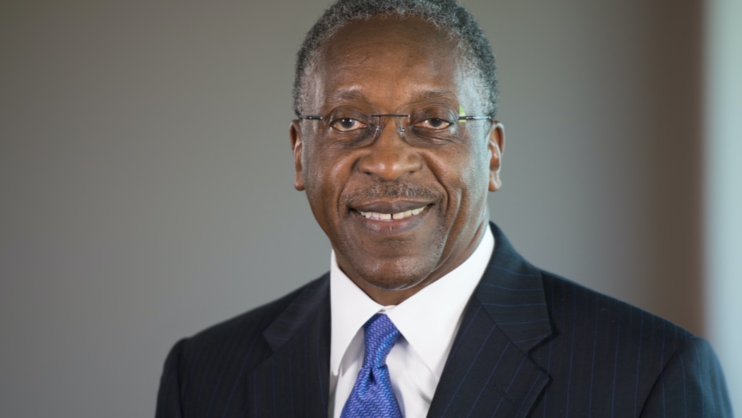 The photo shows Emerson Fullwood, a member of the board of directors.